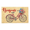 Design Imports 18 x 30 in. Bonjour Bike Doormat CAMZ11125